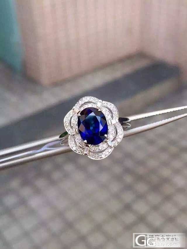 超美的，斯里兰卡蓝宝石18K金戒指！_戒指斯里兰卡蓝宝石