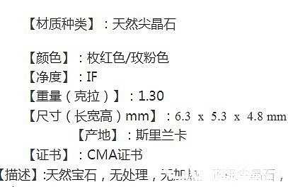 昨天求助的那颗尖晶到货了~有点失望，实物放图在3楼，准备退货_刻面宝石宝石