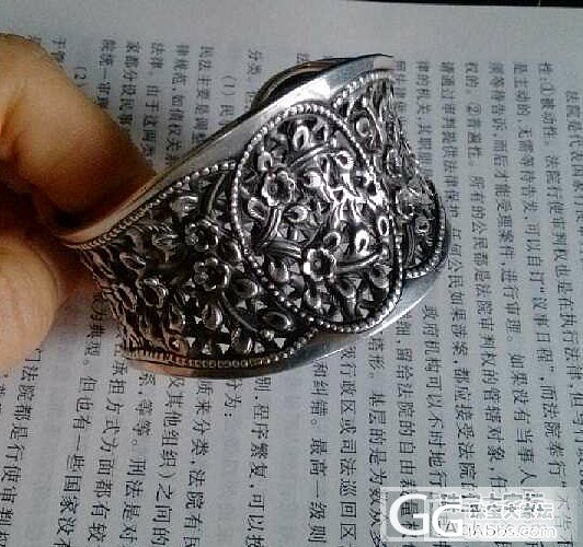 晒两个925银镯子_松石925银手镯银