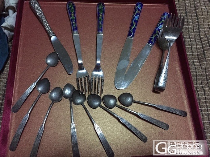 昨天逛街买的刀子叉子，顺便讨论下银餐具的实用性_银