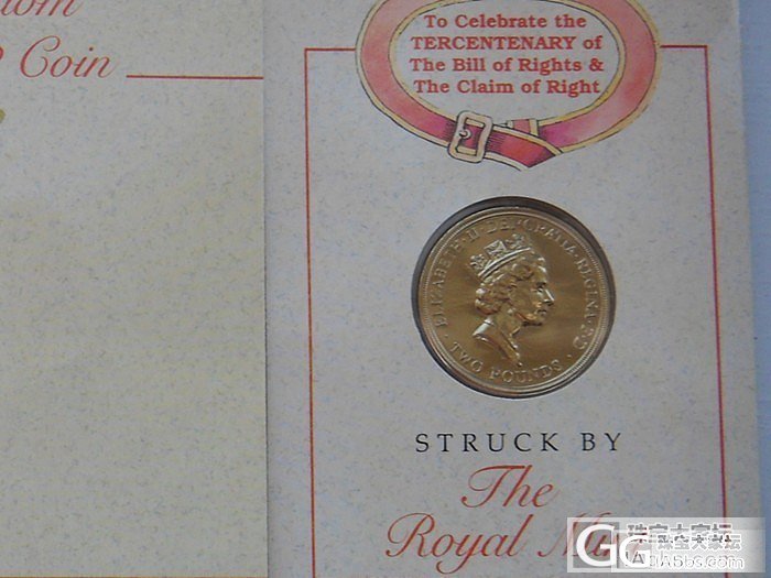 给大家看一个1989年出的英国2磅纪念硬币！_纪念币闲聊