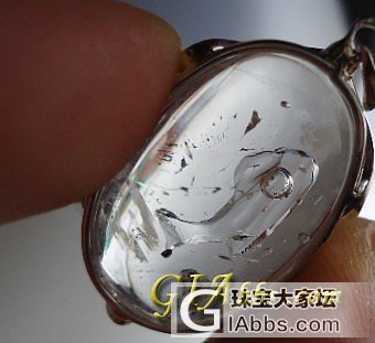 水胆 内雕挂件_水胆水晶