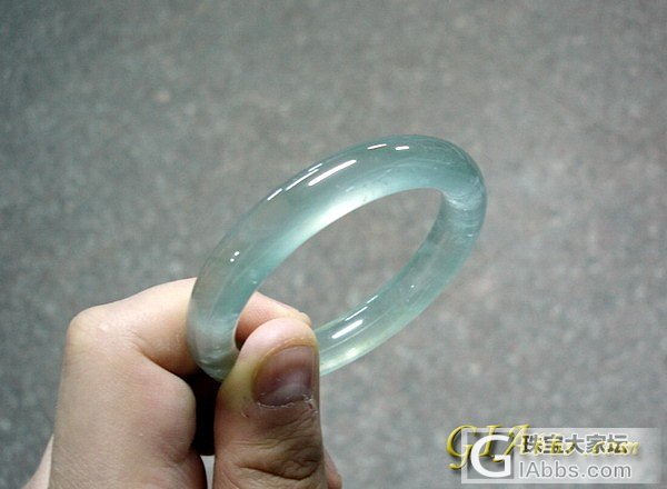 我的超放光玻璃种圆条手镯、大佛、戒指......_手镯翡翠