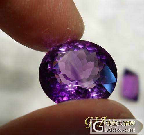 极品紫晶戒面 吊坠_紫水晶刻面宝石