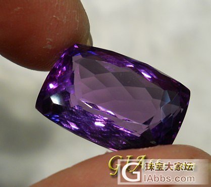 极品紫晶戒面 吊坠_紫水晶刻面宝石