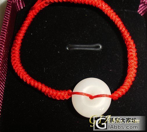 白玉平安扣手绳_挂件白玉
