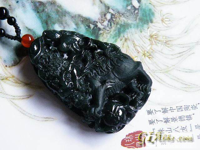 我的几个墨翠_挂件翡翠