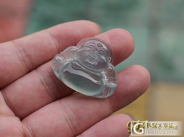 ◆传世◆---天然翡翠玻璃佛+紫色挂件_挂件翡翠