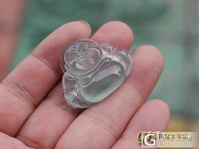 ◆传世◆---天然翡翠玻璃佛+紫色挂件_挂件翡翠