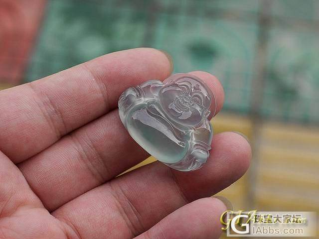 ◆传世◆---天然翡翠玻璃佛+紫色挂件_挂件翡翠