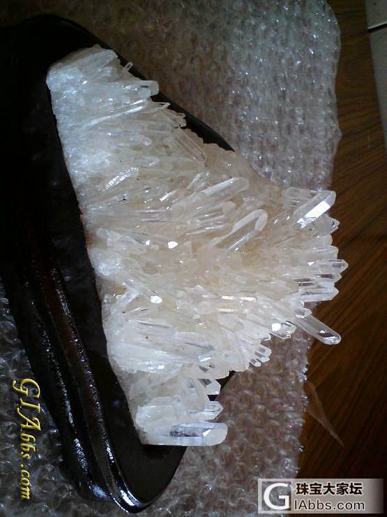 秀一下晶簇...._洞盆簇摆件水晶