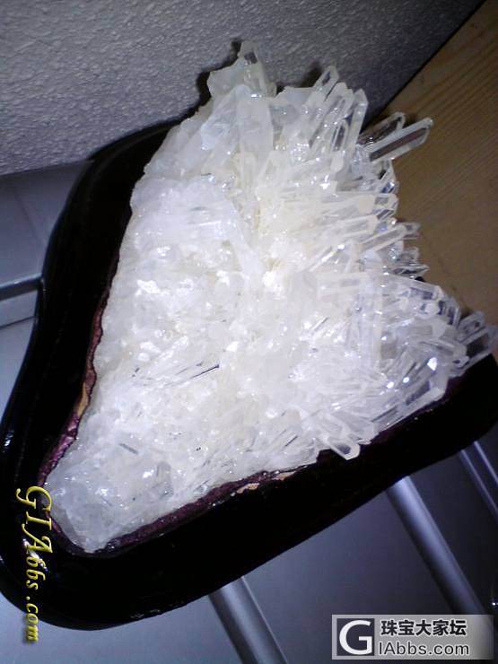 秀一下晶簇...._洞盆簇摆件水晶
