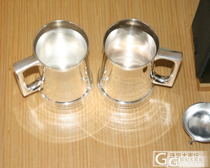 超大超重纯银啤酒杯_银器银