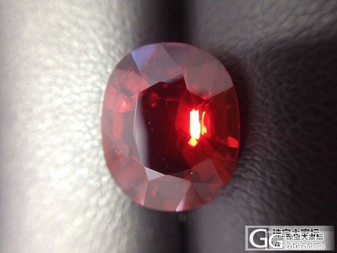 潛水君首秀——緬甸紅尖晶4.215ct_刻面宝石尖晶石