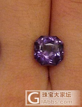 3克拉蓝紫尖晶~~_刻面宝石尖晶石