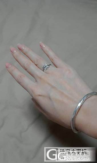 04年买的银戒指 前几天翻出来 今天带了带_戒指银