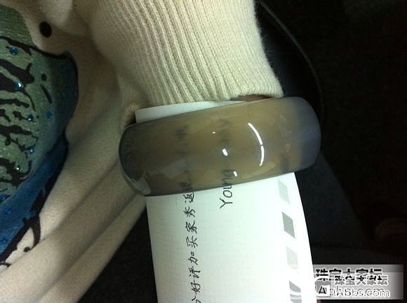 出个灰紫玉髓手镯，53的，120江浙沪包邮_宝石