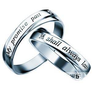 结婚2周年，买了一对指环当作 爱的纪念_戒指金