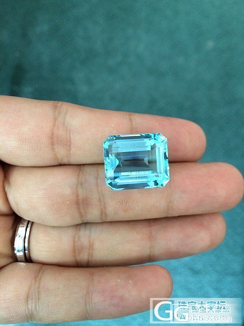 这一抹海水蓝-25ct全净海蓝宝_刻面宝石海蓝宝