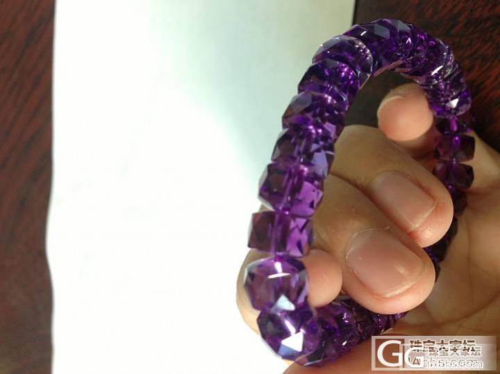 看看好几年前买的紫晶手链，是不是所谓的养晶。_水晶