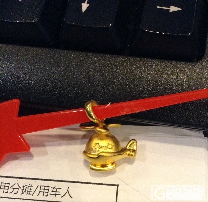铂金小吊坠，竹子，钥匙，安克符_铂吊坠金