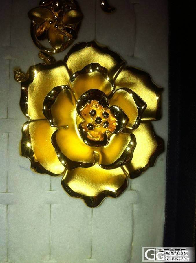 金灿灿的玫瑰花_吊坠贵金属会员卡