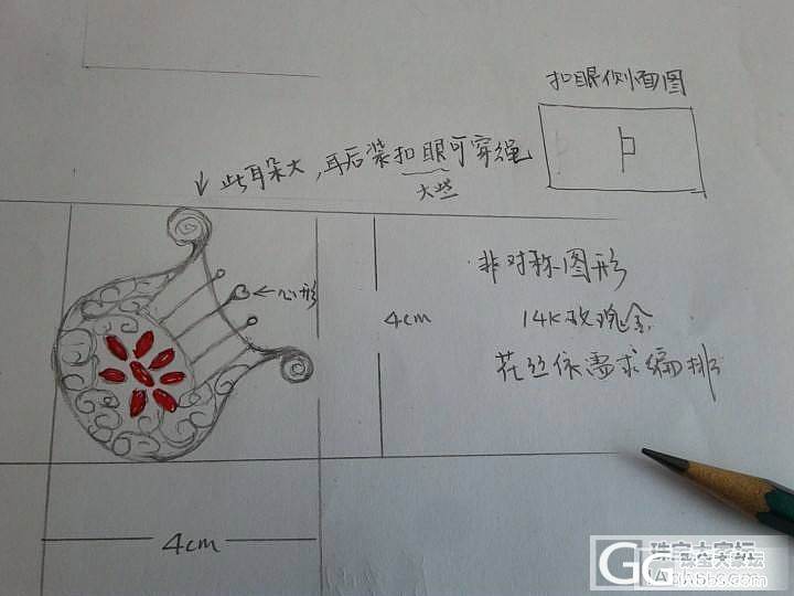 花丝戒，还有酱油了3个月刚到手——花丝吊坠，过程很辛苦，工艺很精湛_刻面宝石碧玺