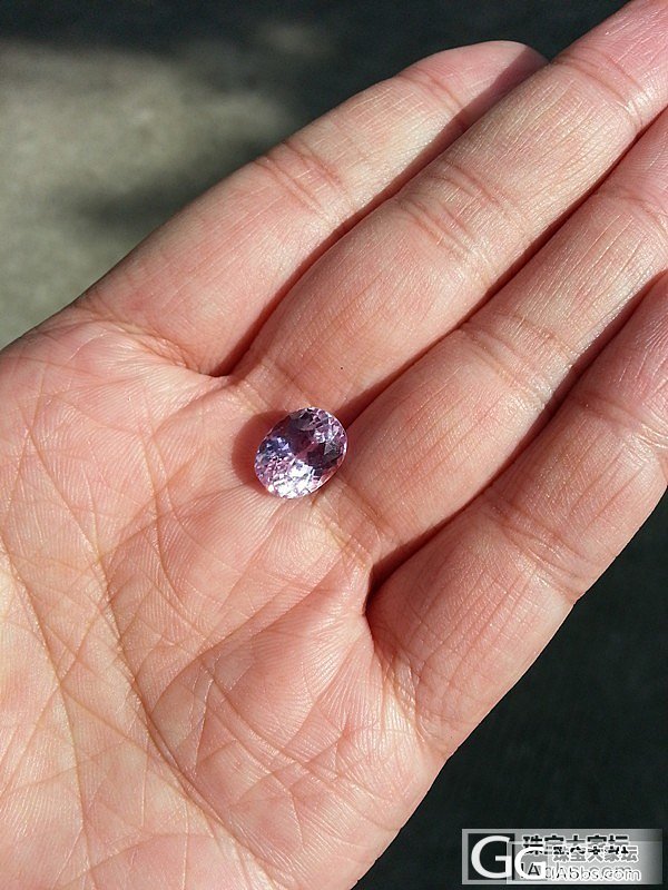 新收一颗紫锂辉，美腻了_刻面宝石辉石
