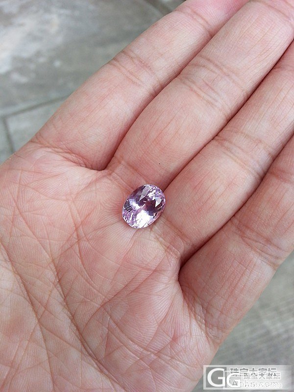 新收一颗紫锂辉，美腻了_刻面宝石辉石