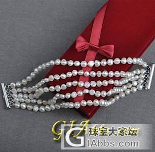 【珍珠缘】外贸多层珍珠手链淡水珍珠异形手镯长款 五排_珠宝