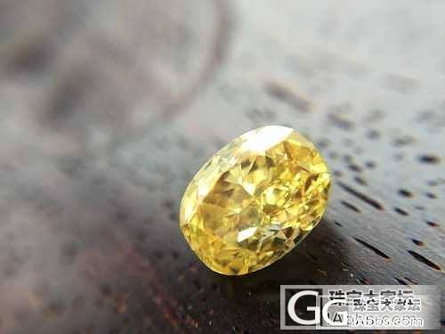 黄钻一颗大家来欣赏_刻面宝石彩钻