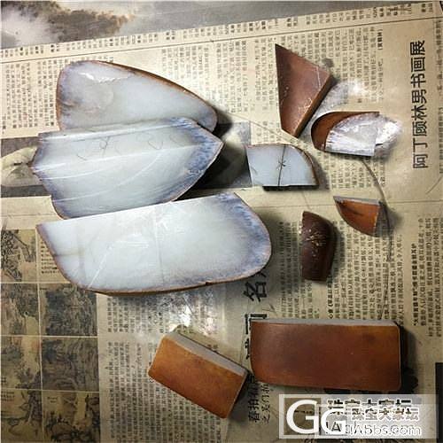 琢石工作室 张建宏 和田玉籽料 【切红皮料分享】（二）_半成品和田玉