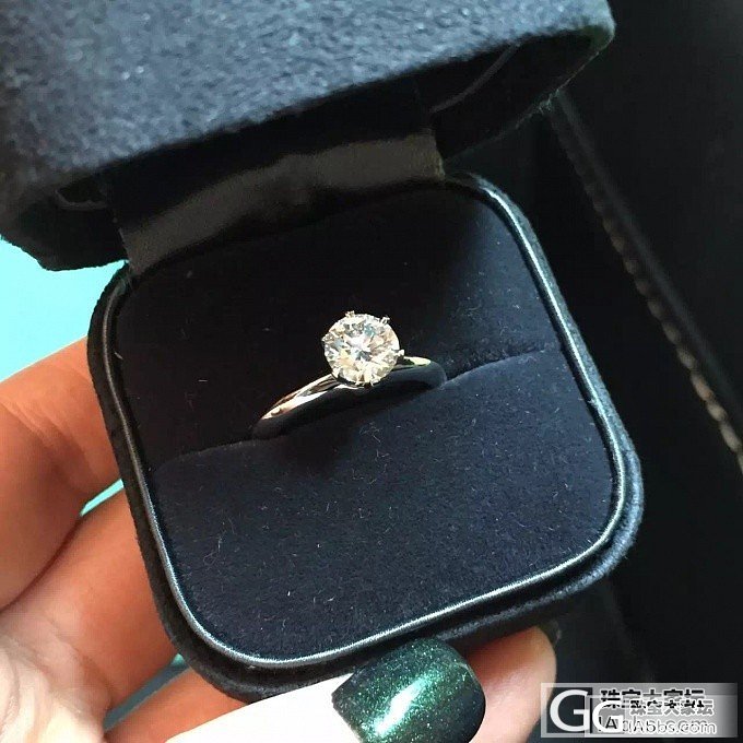 帮我看看这Tiffany家戒指是真是假？_蒂芙尼钻石