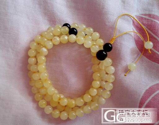 安心家的蜜蜡珠子，还个图。_蜜蜡珠串