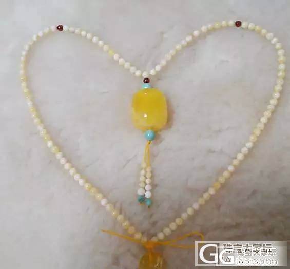 新收18克小黄胖桶+4粒绿松+白花108混搭DIY_串珠蜜蜡松石