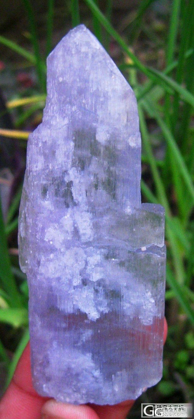 请大神们鉴定下这几块紫锂辉有没有问题？_水晶原石锂辉石