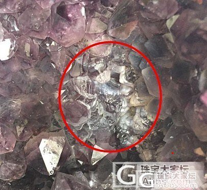 新买的紫晶洞，大神帮忙看下里面的什么东西？？_洞盆簇