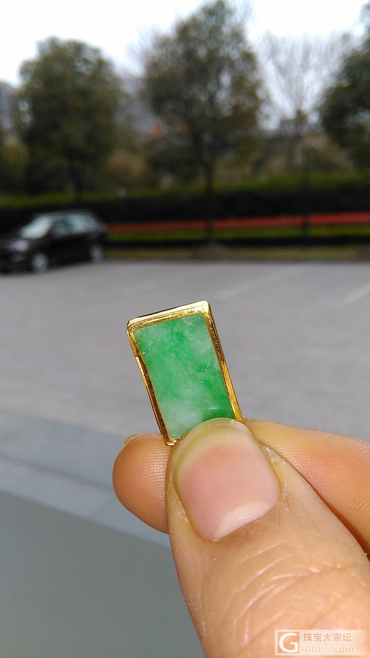 发了我买的翡翠吊坠,大概是吃药的吧_翡翠