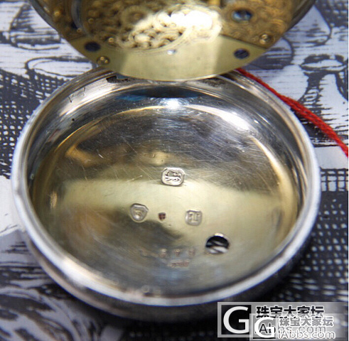 1860年英国古董银壳芝麻链怀表 伞轮 双壳_古董钟表
