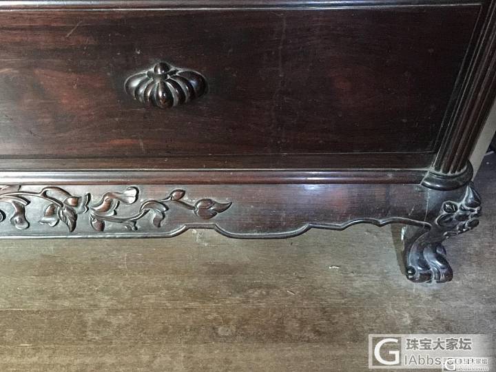 红木雕花大床_红木家具