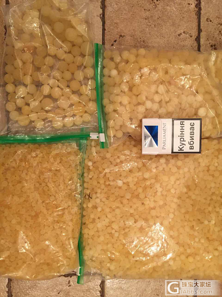 珠子一多就感觉像糖豆_蜜蜡