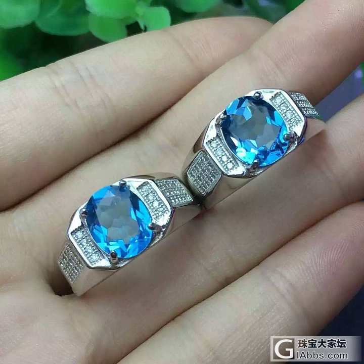 蓝托帕石_刻面宝石托帕石