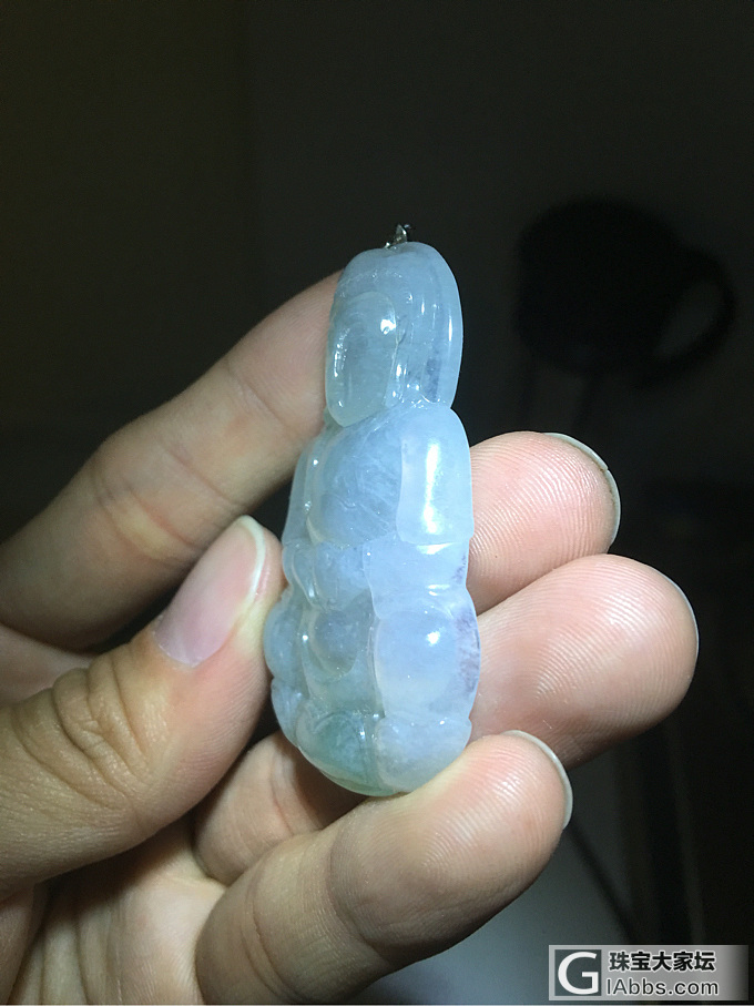 观音细节图_挂件翡翠