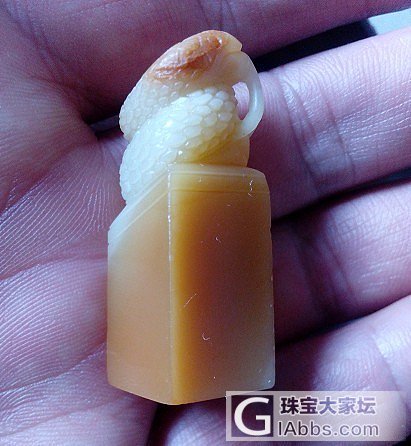 寿山石小印章     缅甸金棕金兰平安扣_琥珀寿山石