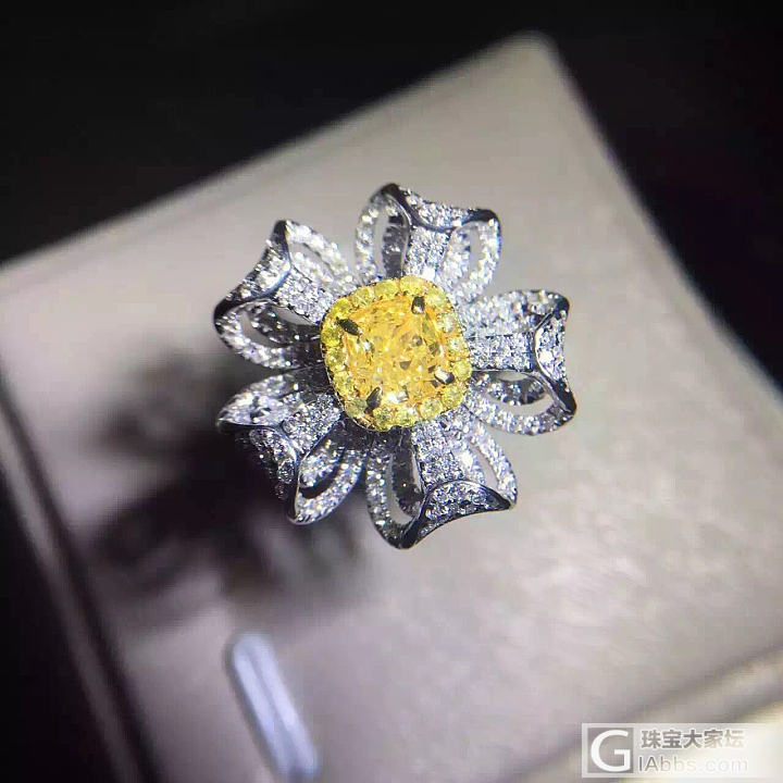 1.54ct Fancy intense yellow SI1_钻石