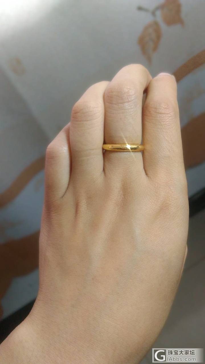 李师傅泥鳅背戒指到货_戒指金