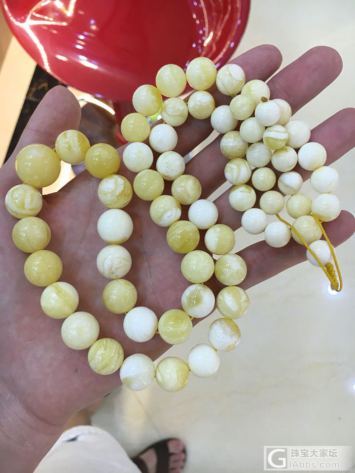 精挑10-18mm俄料白蜜塔链_项链蜜蜡