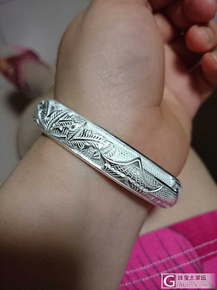 清欢＆美人蕉(❁´︶`❁)_手镯银