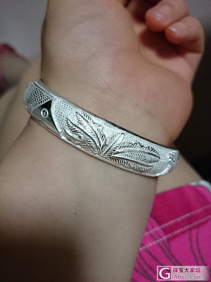 清欢＆美人蕉(❁´︶`❁)_手镯银