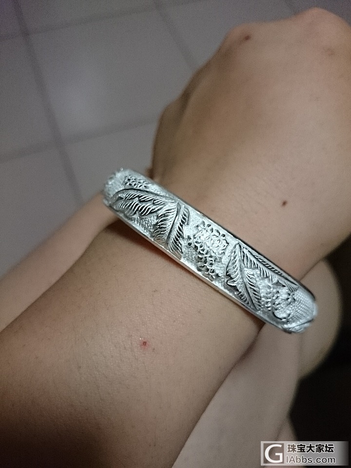 清欢＆美人蕉(❁´︶`❁)_手镯银